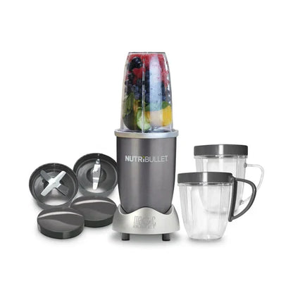 Blender Nutribullet, 600W, 1 viteza, cupa 0.5l, cupa inalta 0.7l, Argintiu