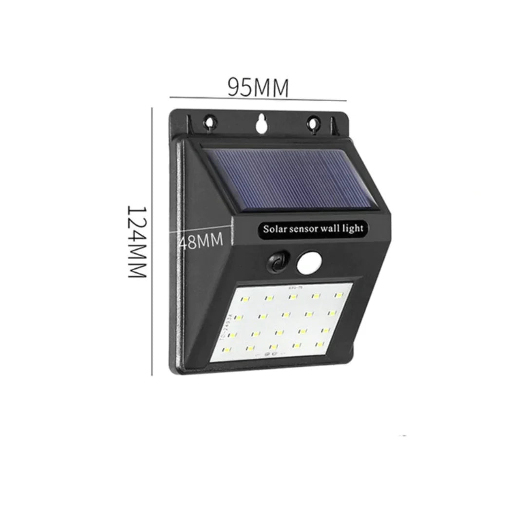 Lampa solara de perete cu senzor de lumina si miscare cu LED-uri LP-0034