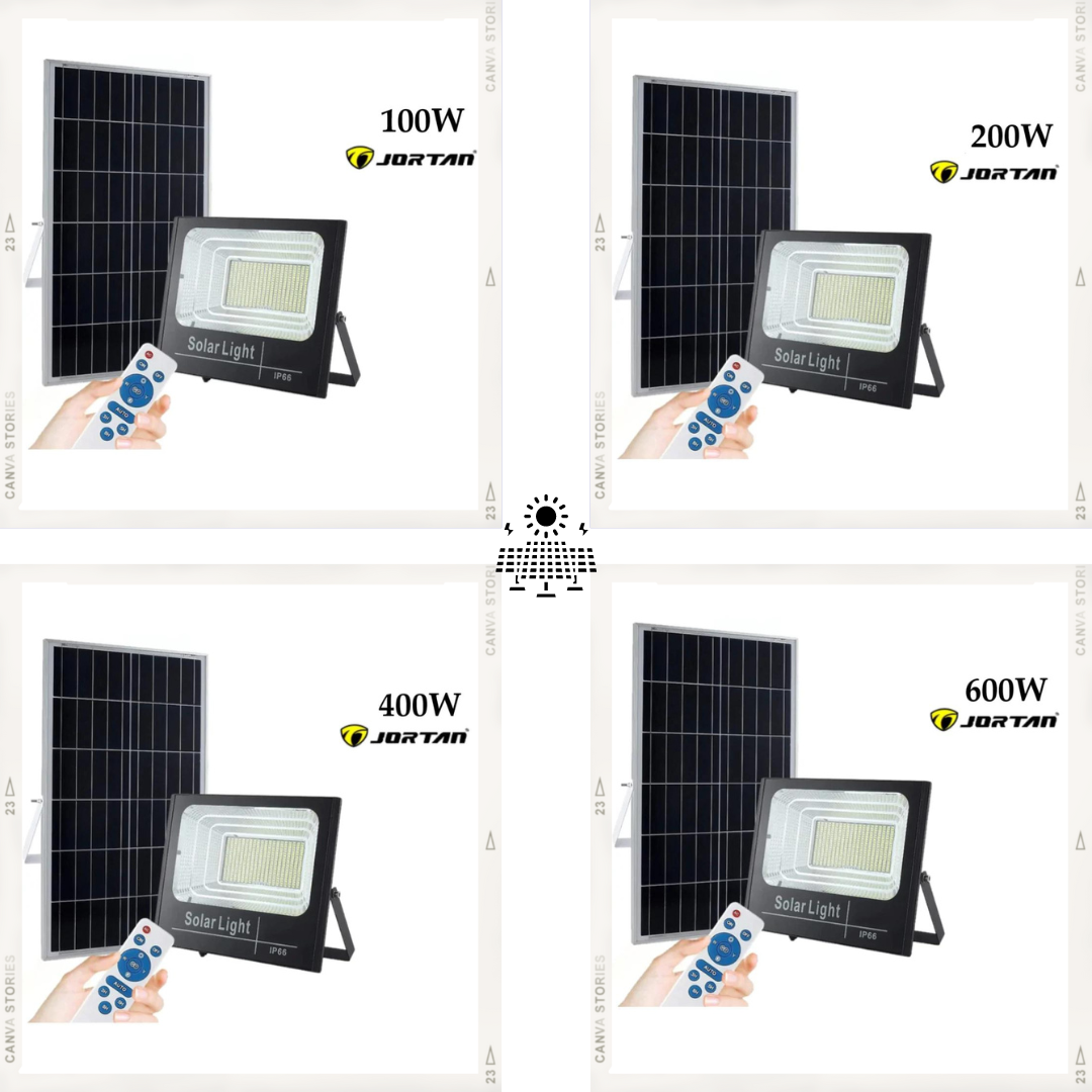 Proiector LED cu panou solar economic si telecomanda LP-0013