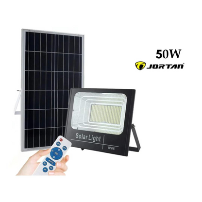 Proiector LED cu panou solar economic si telecomanda LP-0013