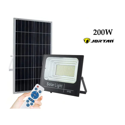 Proiector LED cu panou solar economic si telecomanda LP-0013