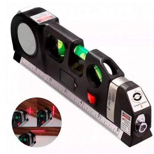 Nivela cu raza laser si ruleta incorporata, ruleta 2.5 m, laser 6 m