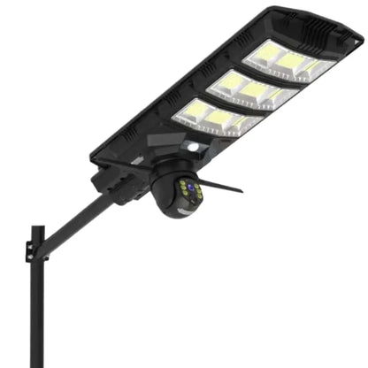 Lampa solara stradala LED, camera de supraveghere, Rotativa, 4G cu SIM, 300W