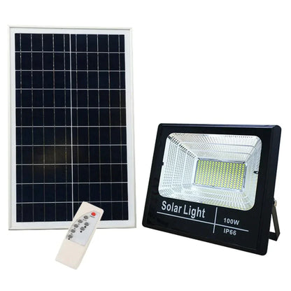 Proiector LED cu panou solar economic si telecomanda LP-0013