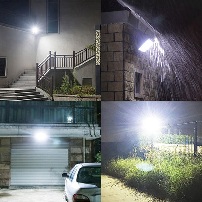 Proiector LED exterior de la 50 pana la 1200W cu panou solar, telecomanda cu functii multiple LP-0054