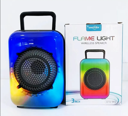 Boxa Bluetooth Wireless Flame Light cu Lumina Flacara