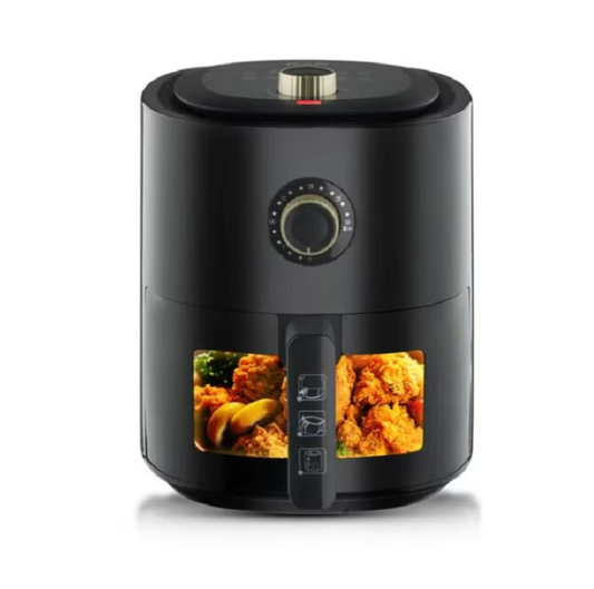 Friteuza Air Fryer, 2400W, 4L, 12 Programe, Negru