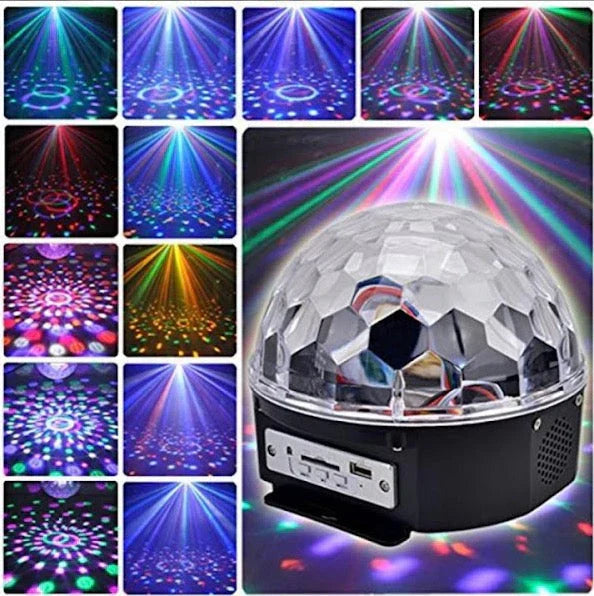 Glob Disco Magic, LED-uri RGB, MP3 Player, Difuzor, USB/Card SD