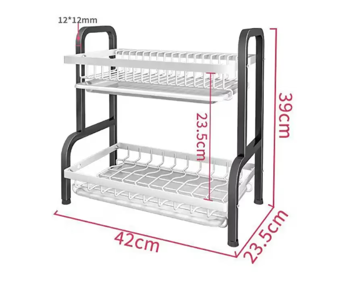 USCATOR DE VASE SUPRAETAJAT, CU 2 POLITE DIN METAL, NEGRU