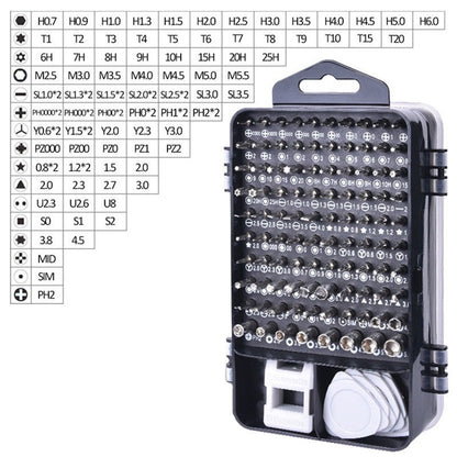 Set 115 Scule De Precizie, Chei TORX, Capete Interschimbabile, Cutie Stocare